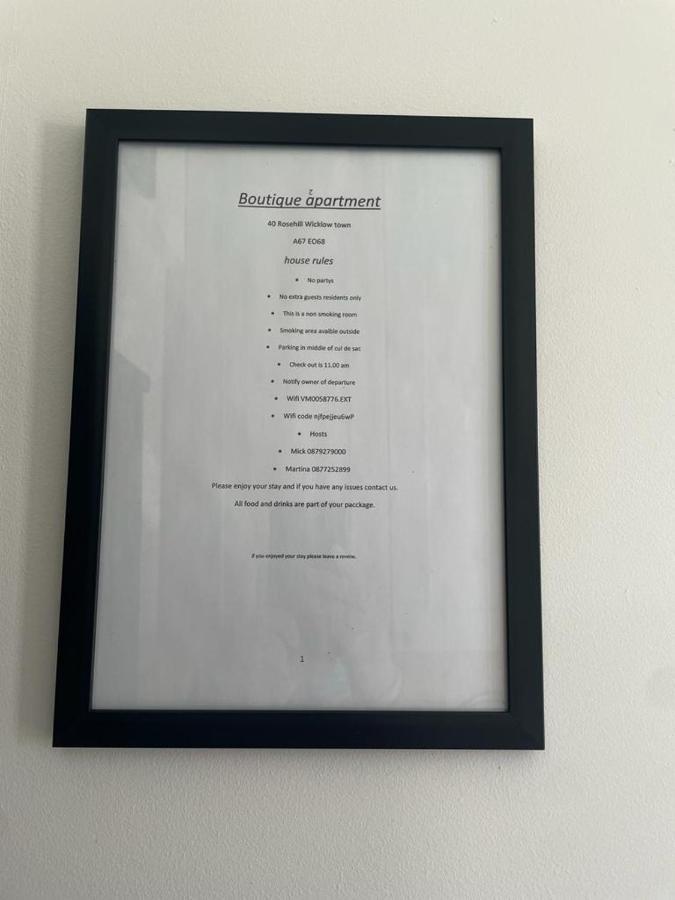 Boutique Apartment Wicklow Luaran gambar